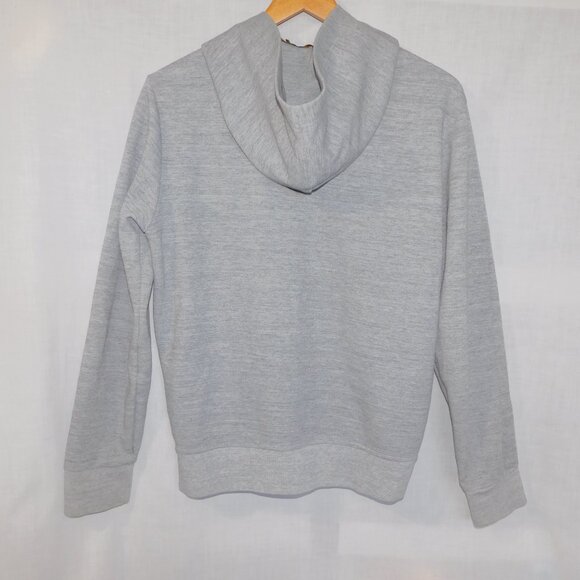 Polo Ralph Lauren Mens M Light Gray Black Pony Double Knit Full Zip Hoodie *READ - Picture 7 of 9